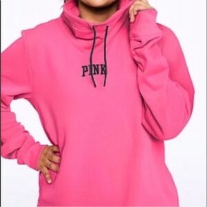 VS PINK Cowl Neck Fleece Sweatshirt